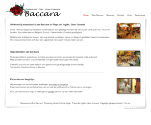 baccara-grancanaria.com: Restaurant & Bar Baccara - Gran Canaria - Playa del Inglés
Lekker eten in Playa del Inglés. Restaurant Baccara in Shopping Center Cita, Gran Canaria. Belgisch – Nederlandse gezelligheid.