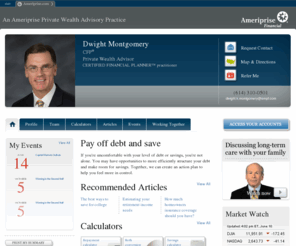 dwightkmontgomery.com: Dwight Montgomery Ameriprise financial advisor in Columbus, OH
Meet with Dwight Montgomery, an Ameriprise financial advisor in Columbus, OH 