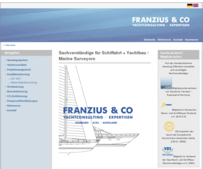 franzius.com: FRANZIUS & CO Yachtconsulting • Expertisen • Startseite
