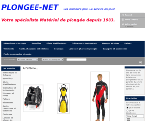 plongenet.com: plongeenet
vente et entretien de matériel sportif nautique, sous marin, plongée, tek.