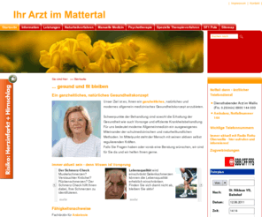 arzt-mattertal.ch: ... gesund und fit bleiben
Ein ganzheitliches natürliches Gesundheitskonzept - Arzt im Mattertal - gesund und fit bleiben