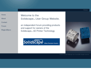 solidscapeusergroup.com: Home
Solidscape User Group Forum