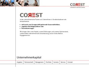 corest.de: COREST AG Corporate Restructuring
COREST – Corporate Restructuring