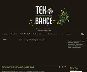 tekbahce.com: Tek Bahce
Joomla - devingen portal motoru ve i�erik y�netim sistemi
