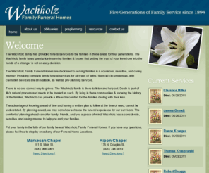 wachholzfamilyfuneral.com: Wachholz Family Funeral Homes
Wachholz Family Funeral Homes