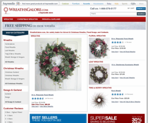 wreathcity.com: Wreaths: Shop Door Wreath at WreathsGalore.com
Shop our huge Christmas wreath selection and save up to 30% or more! Buy online and get fast shipping on advent wreaths, swags & garlands at WreathsGalore.com.