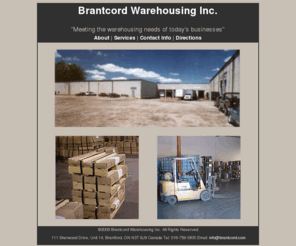 brantcord.com: Brantcord Warehousing Inc. - About
