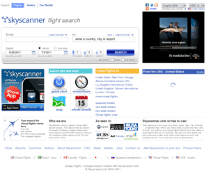 jobscanner.net: Cheap Flights - Compare Airline Tickets with Skyscanner.com
Skyscanner searches over 600 airlines and 670,000  routes to find cheap flights and airline ticket deals. Book direct, no fees at Skyscanner USA