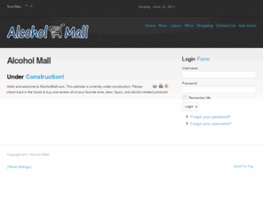 alcoholmall.com: Welcome to the Frontpage
Joomla! - the dynamic portal engine and content management system