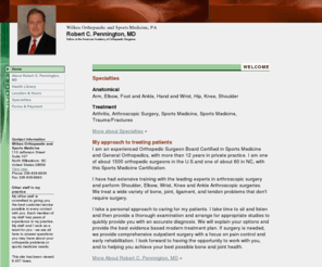 wilkesortho.com: Robert C. Pennington, MD
Robert C Pennington, MD, Robert C. Pennington, MD, Arm, Elbow, Foot and Ankle, Hand and Wrist, Hip, Knee, Shoulder, Surgeon, orthopedic surgery, Arthritis, Arthroscopic Surgery, Sports Medicine, Sports Medicine, Trauma/Fractures, North Wilkesboro, NC