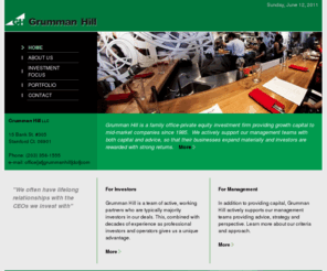 grummanhill.com: Grumman Hill
Grumman Hill - since 1985, investing Private Equity growth capital in mid-market companies for family offices and individual investors.