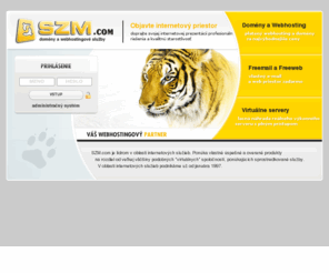szm.com: SZM.com - poštové a webové služby, webhosting a virtual server hosting
SZM.com webhosting