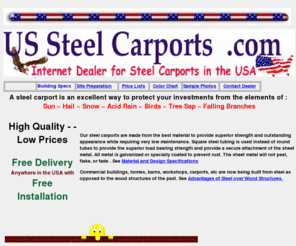 ussteelcarports.com: USA Steel Carports
Steel carports and quality metal buildings custom built to your specifications. Free delivery and installation within the USA.