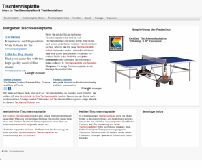 tischtennisplatten.org: Tischtennisplatte & Tischtennistisch - Tischtennisplatten gÃ¼nstig neu kaufen
