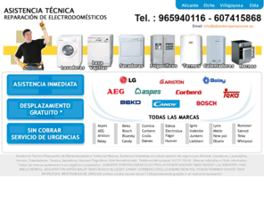 alicantereparaciones.es: Servicio Tecnico Electrodomesticos -  Alicante y Provincia
