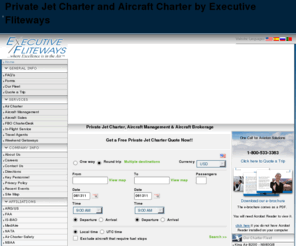 fly-efi.com: Private Jet Charter and Aircraft Charter by Executive Fliteways - fly-efi.com
Private jet charter, aircraft charter, aircraft management services, NY based corporate jets, executive corporate jets, private jet services, and complete aircraft management service. Our private jet charter rates are competitive to the private jet charter market, and our executive jet charter service is second to none!