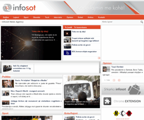 infosot.com: Infosot News Agency
 INFOSOT është Agjenci e Pavarur e Lajmeve