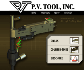 pvtool.us: PV Tool Inc.
P.V. Tool Inc. - Customized Industrial Drills & Counter-Sinks.