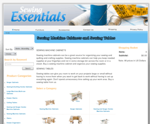 sewingessentials.com: sewing machine cabinets and sewing table : sewing essentials      s
sewing cabinets and sewing tables