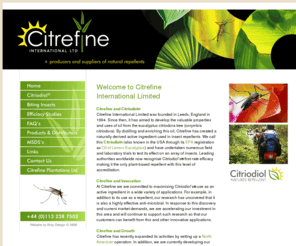 worriedaboutdeet.com: Citrefine International Ltd - Insect Repellent - Mosquito Repellent - Citrefine UK
Citrefine International - Insect Repellent in the UK - Citrefine repells insects - files - mosquitos - ticks - leech - Eucalyptus Insect Repellent with Eucalyptus - Citrefine! 