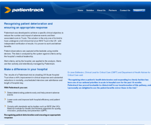 patientrack.com: Patientrack - Patientrack delivers a real-time patient alert network that eliminates
        preventable deaths and disabilities. | Home
Patientrack delivers a real-time patient alert network that eliminates preventable deaths and disabilities.