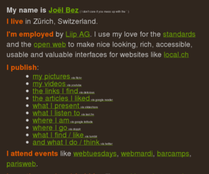 lejoe.com: Joel Bez
Joel Bez 's profile