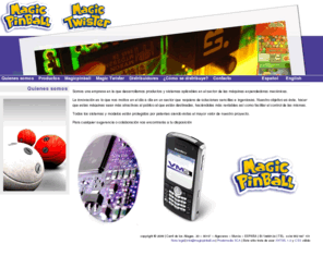 magicpinball.es: Fabricante Maquinas Expendedoras Bolas Saltarinas - Minivending
Fabricantes de mquinas expendedoras de bolas saltarinas infantiles, mini vending. Servicio de instalacin y mantenimiento. Buscamos distribuiores