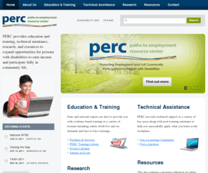 percthinkwork.org: Home | Perc Think Work
PERC, Paths to Employment Resource Center, Employment, disability, disabilities, training, research, resources, technical assistance