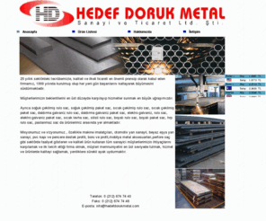 hedefdorukmetal.com: Giriş
