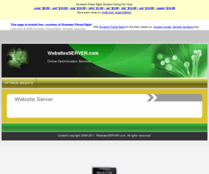 websitesserver.com: Websites Server online optimization services
Websites Server online optimization services.
