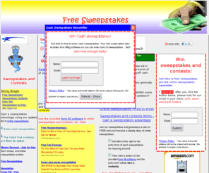 allyearletters.com: Sweepstakes Cash - Enter Free Sweepstakes, Contests
Free cash sweepstakes site. Get links to sweepstakes - all of which are free to join. Win sweepstakes cash! Includes car sweepstakes.