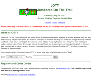 jott.org: JOTT: Jamboree On The Trail
Scouts Walking Together World Wide