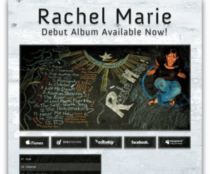 rachelmariemusic.com: Rachel Marie :: Debut Album Available Now!
Rachel Marie is a singer and songwriter from Bethlehem, PA. Her debut album is available now on iTunes.