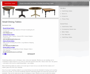 smalldiningtables.net: Small Dining Tables
In-depth product reviews and sources for small dining tables. 