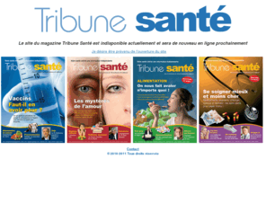 tribunesante.com: Tribune Santé
Tribune Santé