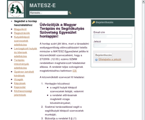 matesze.hu: MATESZ-E - Segédlet a honlap használatához
