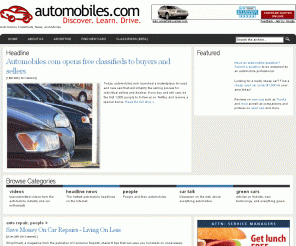 automobiles.com: Automobiles.com : Showcase your car.
Automobile Classifieds, News, and Articles.