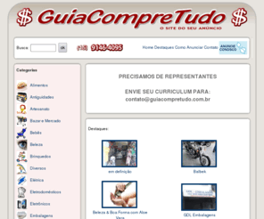 guiacompretudo.com: Guiacompretudo - Produtos novos e usados - Sorocaba
guiacompretudo - Guia Compre Tudo, Produtos usados e semi-novos