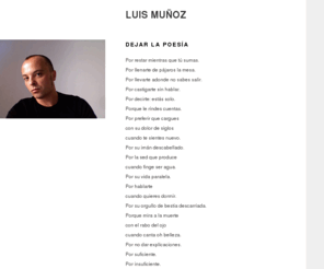 luismunoz.org: Luis Muñoz, poeta
Página oficial de Luis Muñoz