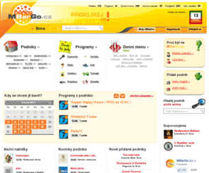 mbargo.cz: Podniky, akce, restaurace, kluby, denní menu - BRNO - MBarGo.cz
Jedinečný internetový systém poskytující komplexní informace o pohostinských podnicích v naší databázi.