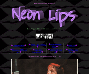 neonlips.com: Welcome to the Neon Lips Homepage - Seattle Band
Seattle Band Neon Lips.