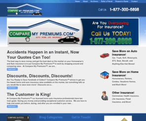 comparemypremiums.com: Compare My Premiums in Rockford, IL | Auto Insurance | Homeowners Insurance | Life Insurance
Lower your current insurance premiums today by using us to compare your premiums right now!