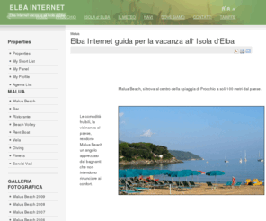 elbainternet.it: Elba Internet guida per la vacanza all' Isola d'Elba
Malua Beach piccolo stabilimento balneare sulla spiaggia di Procchio Isola d'Elba