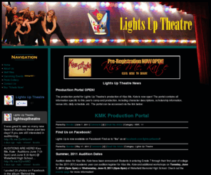 lightsuptheatre.org: Lights Up Theatre | Home
Lights Up Theatre is a theatre program in Wakefield, MA that allows students in grades 7-12 to participate in a professional musical production with a qualified staff and wide range of theatre exposure. Our mission is to provide LUT actors with a strong knowledge in acting technique, vocal technique, as well as rehearsal and performance etiquette while maintaining a fun, upbeat atmosphere.