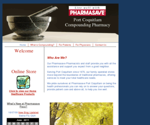 pharmasavepoco.com: Pharmasave Port Coquitlam (Home)
Pharmasave Port Coquitlam Pharmacy: Our Pharmacists and staff provide you with all the assistance and support you expect from a good neighbor. 