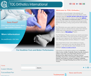 toginternational.com: gaitscan, orthotics London orthotics Ireland International - Foot Pain, Back Pain, Knee Pain, Hip Pain TOG Specialists
gaitscan, Dublin orthotics and London orthotics, we deal with  Foot Pain, Back Pain, Knee Pain, and Hip Pain