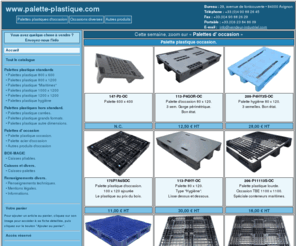 vendeur-industriel.com: Palette Plastique : Accueil
Palettes plastiques neuves et d'occasion