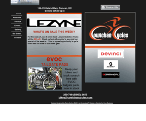 cowichancycles.com: index
Cowichan CYcles is a full service bike store located in Duncan, BC.