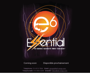 e6-nergy.com: e6 Essential Electrolyte Nergy Explosion TM
e6 Essential Electrolyte Nergy Explosion TM - Coming soon