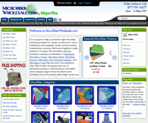 greencleaningblog.com: Microfiber Wholesale - Microfiber Towels, Microfiber Mops, Microfiber Dusters and more!
MicrofiberWholesale.com is your source for microfiber cleaning products and information on how to use them. Reseller pricing is available!